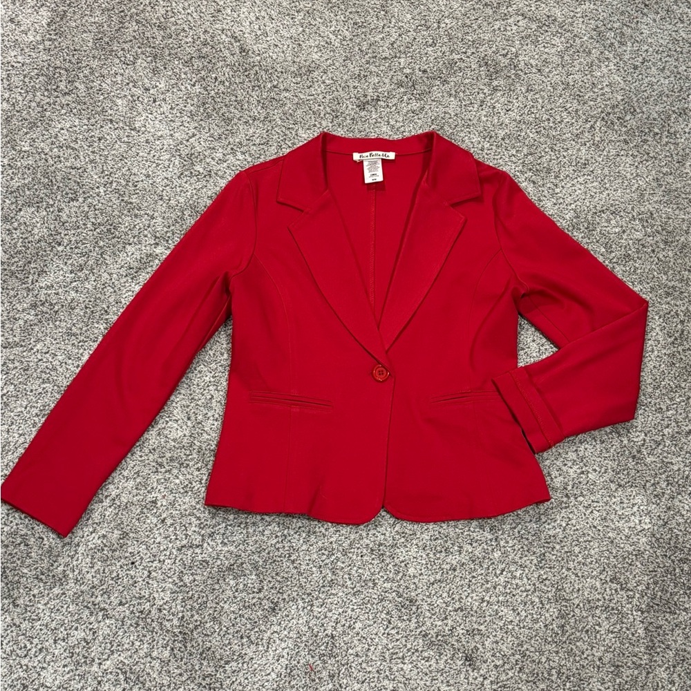 Red Women's Stretch Blazer